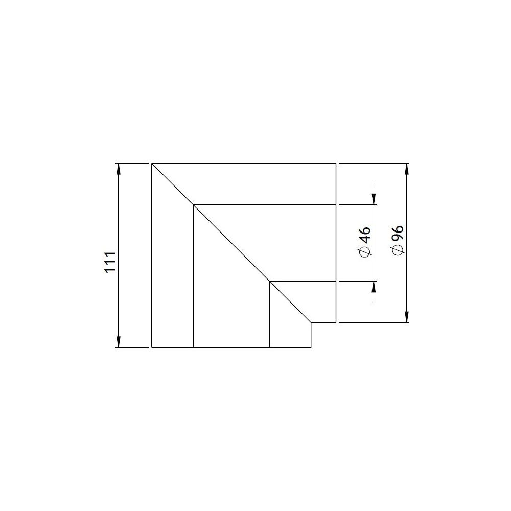 GWK Silver System Winkeldämmung, 90 Grad, DN 32, 46x96mm, PIR, Silber, 4450460960... GWK-4450460960 4030095057234 (Abb. 2)