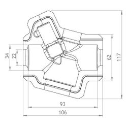 GWK EPP-Box Armaturendämmschale Serie AB-QM, DN 15, Silbergrau, für Regelventil Danfoss... GWK-5291015002 4030095055575 (Abb. 1)