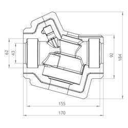 GWK EPP-Box Armaturendämmschale Serie AB-QM, DN 32, Silbergrau, für Regelventil Danfoss... GWK-5291032002 4030095056664 (Abb. 1)