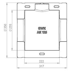 GWK ES-Box Uni Armaturendämmschale Serie AK, DN 125, Grau, für Absperrklappen, 17311250... GWK-1731125005 4030095038349 (Abb. 1)
