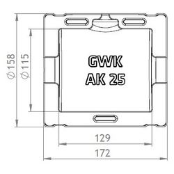 GWK ES-Box Uni Armaturendämmschale Serie AK, DN 25, Grau, für Absperrklappen, 173102500... GWK-1731025005 4030095038417 (Abb. 1)