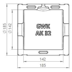GWK ES-Box Armaturendämmschale Serie AK, DN 32, Grau, für Flansch-Absperrklappen K1, 11... GWK-1131032000 4030095006546 (Abb. 1)