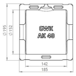 GWK ES-Box Uni Armaturendämmschale Serie AK, DN 40, Grau, für Absperrklappen, 173104000... GWK-1731040005 4030095038394 (Abb. 1)