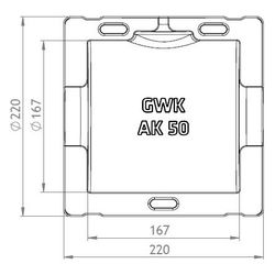 GWK ES-Box Armaturendämmschale Serie AK, DN 50, Grau, für Flansch-Absperrklappen K1, 11... GWK-1131050000 4030095006812 (Abb. 1)