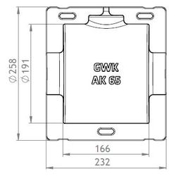 GWK ES-Box Armaturendämmschale Serie AK, DN 65, Grau, für Flansch-Absperrklappen K1, 11... GWK-1131065000 4030095006959 (Abb. 1)