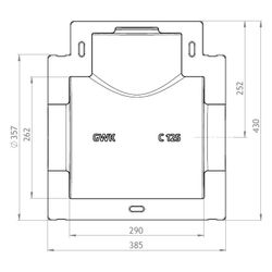 GWK ES-Box Uni Armaturendämmschale Serie C, DN 125, Grau, für Kompaktventile Baulänge F... GWK-1721125005 4030095038653 (Abb. 1)