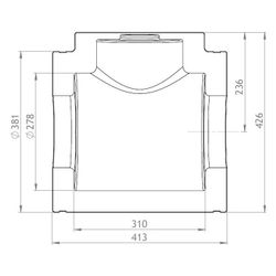GWK ES-Box Uni Armaturendämmschale Serie C, DN 150, Grau, für Kompaktventile Baulänge F... GWK-1721150005 4030095038646 (Abb. 1)