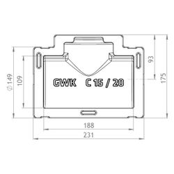 GWK ES-Box Armaturendämmschale Serie C, DN 20, Grau, für Flansch Geradsitz kurz Bauläng... GWK-1121020000 4030095004795 (Abb. 1)