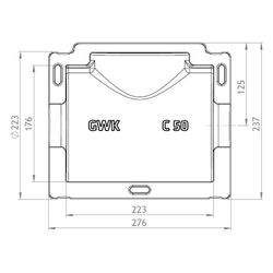 GWK ES-Box Uni Armaturendämmschale Serie C, DN 50, Grau, für Kompaktventile Baulänge F4... GWK-1721050005 4030095038691 (Abb. 1)