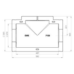 GWK ES-Box Uni Armaturendämmschale Serie F, DN 125, Grau, für Absperrventile Baulänge F... GWK-1711125005 4030095038431 (Abb. 1)