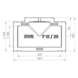 GWK ES-Box Uni Armaturendämmschale Serie F, DN 20, Grau RAL 7040, für Absperrventile Ba... GWK-1711020005 4030095038516 (Abb. 1)