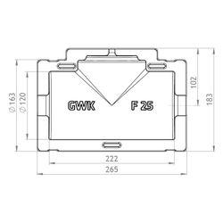 GWK ES-Box Armaturendämmschale Serie F, DN 25, Grau, für Flansch Geradsitz lang Bauläng... GWK-1111025000 4030095000353 (Abb. 1)