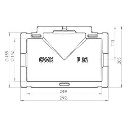 GWK ES-Box Uni Armaturendämmschale Serie F, DN 32, Grau, für Absperrventile Baulänge F1... GWK-1711032005 4030095038493 (Abb. 1)