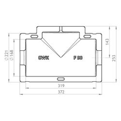 GWK ES-Box Uni Armaturendämmschale Serie F, DN 50, Grau, für Absperrventile Baulänge F1... GWK-1711050005 4030095038479 (Abb. 1)