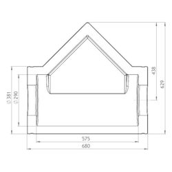 GWK ES-Box Uni Armaturendämmschale Serie FS, DN 150, Grau, für Schrägsitzventile und Sc... GWK-1712150005 4030095038752 (Abb. 1)