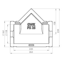 GWK ES-Box Uni Armaturendämmschale Serie FS, DN 25, Grau, für Schrägsitzventile und Sch... GWK-1712025005 4030095038837 (Abb. 1)