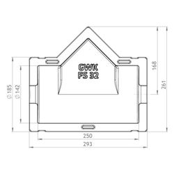 GWK ES-Box Uni Armaturendämmschale Serie FS, DN 32, Grau, für Schrägsitzventile und Sch... GWK-1712032005 4030095038820 (Abb. 1)