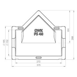 GWK ES-Box Uni Armaturendämmschale Serie FS, DN 40, Grau, für Schrägsitzventile und Sch... GWK-1712040005 4030095038813 (Abb. 1)