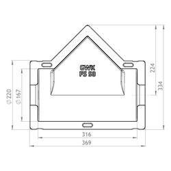 GWK ES-Box Uni Armaturendämmschale Serie FS, DN 50, Grau, für Schrägsitzventile und Sch... GWK-1712050005 4030095038806 (Abb. 1)