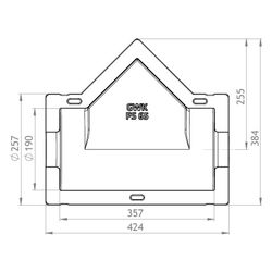 GWK ES-Box Uni Armaturendämmschale Serie FS, DN 65, Grau, für Schrägsitzventile und Sch... GWK-1712065005 4030095038790 (Abb. 1)