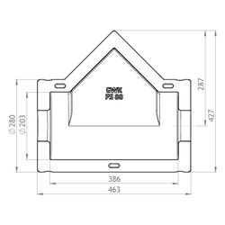 GWK ES-Box Uni Armaturendämmschale Serie FS, DN 80, Grau, für Schrägsitzventile und Sch... GWK-1712080005 4030095038783 (Abb. 1)