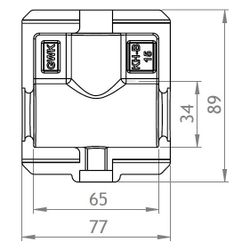 GWK EPP-Box Armaturendämmschale Serie KH-B, DN 15, für Kugelhahn mit Flügelgriff und IG... GWK-5233015002 4030095048744 (Abb. 1)