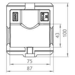 GWK EPP-Box Armaturendämmschale Serie KH-B, DN 20, für Kugelhahn mit Flügelgriff und IG... GWK-5233020002 4030095048751 (Abb. 1)