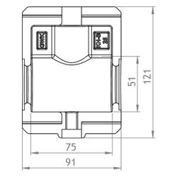 GWK EPP-Box Armaturendämmschale Serie KH-B, DN 25, für Kugelhahn mit Flügelgriff und IG... GWK-5233025002 4030095048768 (Abb. 1)