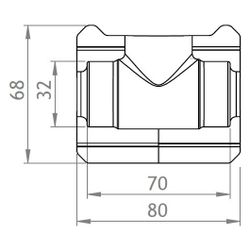 GWK EPP-Box Armaturendämmschale Serie KH, DN 15, für Kugelhahn mit T-Griff mit IG, Silb... GWK-5231015002 4030095000728 (Abb. 1)