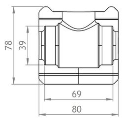GWK EPP-Box Armaturendämmschale Serie KH, DN 20, für Kugelhahn mit T-Griff mit IG, Anth... GWK-5231020001 4030095026674 (Abb. 1)