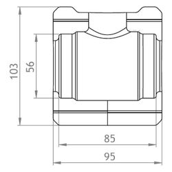 GWK EPP-Box Armaturendämmschale Serie KH, DN 32, für Kugelhahn mit T-Griff mit IG, Anth... GWK-5231032001 4030095000810 (Abb. 1)