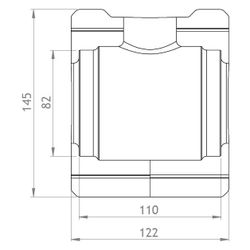 GWK EPP-Box Armaturendämmschale Serie KH, DN 50, für Kugelhahn mit T-Griff mit IG, Silb... GWK-5231050002 4030095000902 (Abb. 1)