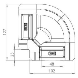 GWK EPP M-Bogen Dämmung, DN 32, Silbergrau, 50 Prozent EnEV, für Schraub- und Pressböge... GWK-5422032000 4030095049833 (Abb. 1)