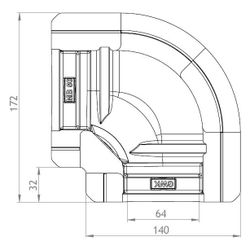 GWK EPP M-Bogen Dämmung, DN 50, Silbergrau, 50 Prozent EnEV, für Schraub- und Pressböge... GWK-5422050000 4030095049857 (Abb. 1)