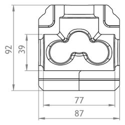 GWK EPP-Box Armaturendämmschale Serie M, DN 20, für Muffengeradsitzventil, Anthrazit, 5... GWK-5211020001 4030095031005 (Abb. 1)
