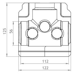 GWK EPP-Box Armaturendämmschale Serie M, DN 32, für Muffengeradsitzventil, Anthrazit, 5... GWK-5211032001 4030095031043 (Abb. 1)