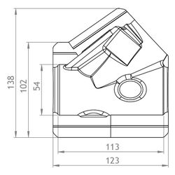 GWK EPP-Box Armaturendämmschale Serie MS, DN 32, für Schrägsitzventil mit IG, Anthrazit... GWK-5221032001 4030095000599 (Abb. 1)