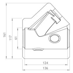 GWK EPP-Box Armaturendämmschale Serie MS, DN 40, für Schrägsitzventil mit IG, Anthrazit... GWK-5221040001 4030095000636 (Abb. 1)