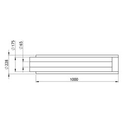 GWK Silver-System Rohr PIP-Innenrohr, DN 50, 65x175mm, 1m, PUR, Silber, in Kombi. mit 4... GWK-4330651750 4030095058248 (Abb. 1)