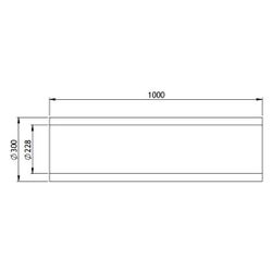 GWK Silver System Rohrdämmung, DN 200, 228x300mm, 1m, Silber, 50 Prozent nach GEG, 4352... GWK-4352283000 4030095056923 (Abb. 1)
