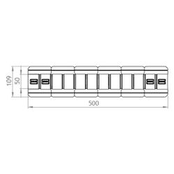 GWK EPP-Rohr, DN 40, 500mm, 50 Prozent EnEV, mit geometrischer Klemmung, Silbergrau, 53... GWK-5302040000 4030095049727 (Abb. 1)