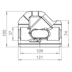 GWK EPP-Box Serie ST-AG DN 15 Anthrazitschwarz für Strangregulierventil mit AG, 5225015... GWK-5225015001 4030095030336 (Abb. 1)