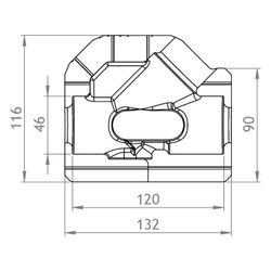 GWK EPP-Box Serie ST-AG DN 20 Silbergrau für Strangregulierventil Kemper 150 6G mit Boh... GWK-9622060020 4030095056084 (Abb. 1)