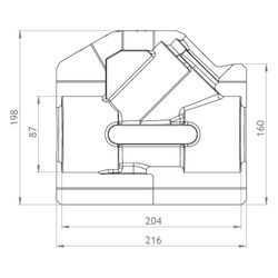 GWK EPP-Box Serie ST-AG DN 50 Silbergrau für Strangregulierventil mit AG, 5225050002... GWK-5225050002 4030095030442 (Abb. 1)