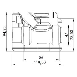GWK EPP-Box Serie ST-BD DN 25 Silbergrau für Strangventil Danfoss MSV-BD, 5293025002... GWK-5293025002 4030095055988 (Abb. 1)
