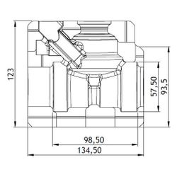 GWK EPP-Box Serie ST-BD DN 32 Silbergrau für Strangventil Danfoss MSV-BD, 5293032002... GWK-5293032002 4030095056008 (Abb. 1)