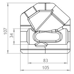 GWK EPP-Box Armaturendämmschale Serie ST, DN 15, für Strangregulierventil mit IG, Silbe... GWK-5222015002 4030095026223 (Abb. 1)