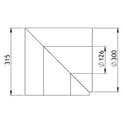 GWK Silver System Winkeldämmung, 90 Grad, DN 100, 118x300mm, PIR, Silber, 100 Prozent n... GWK-4451263000 4030095057197 (Abb. 1)