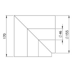 GWK Silver System Winkeldämmung, 90 Grad, DN 32, 46x155mm, PIR, Silber, 100 Prozent nac... GWK-4450461550 4030095057388 (Abb. 1)