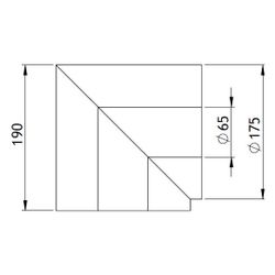 GWK Silver System Winkeldämmung, 90 Grad, DN 50, 65x175mm, PIR, Silber, 100 Prozent nac... GWK-4450651750 4030095057166 (Abb. 1)
